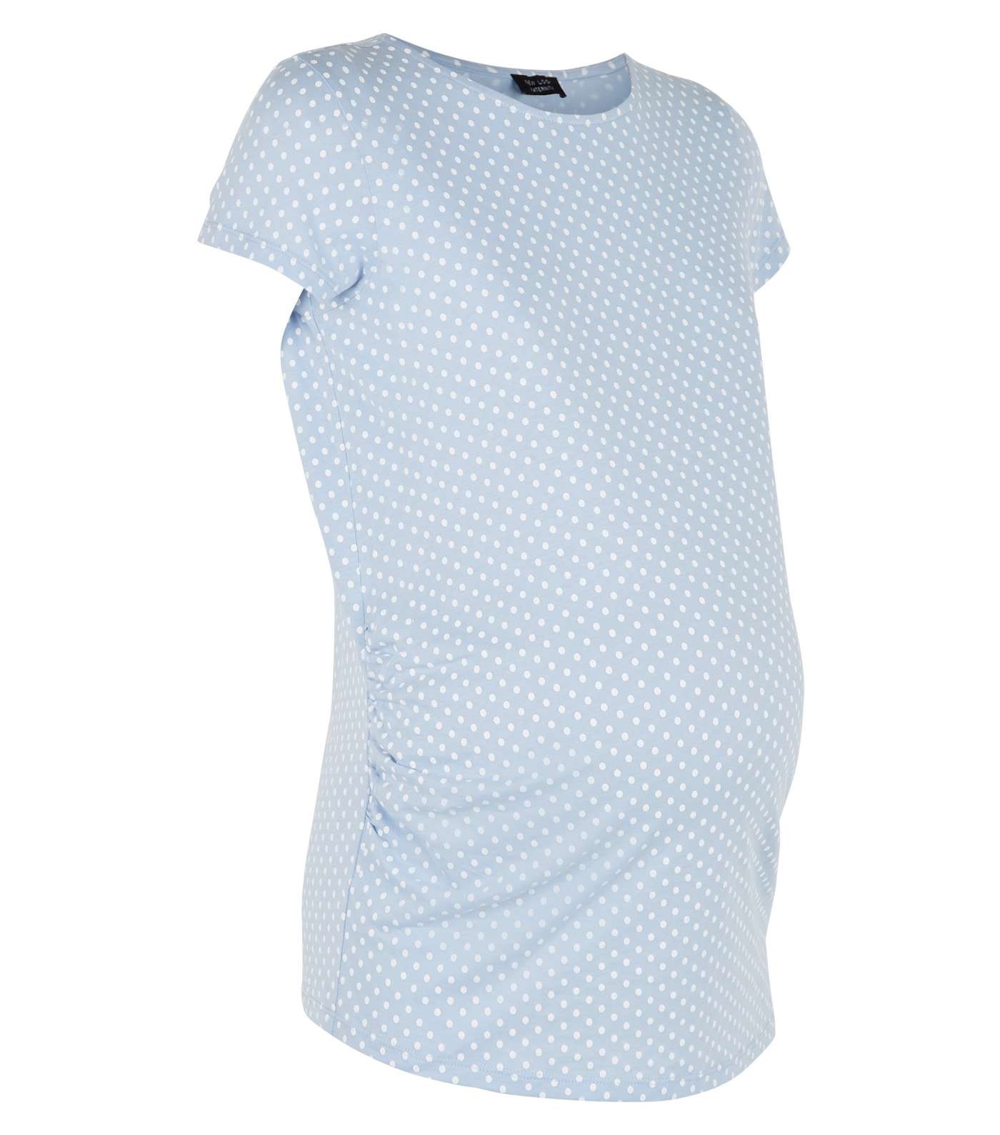 Maternity Blue Spot Short Sleeve T-Shirt Image 4