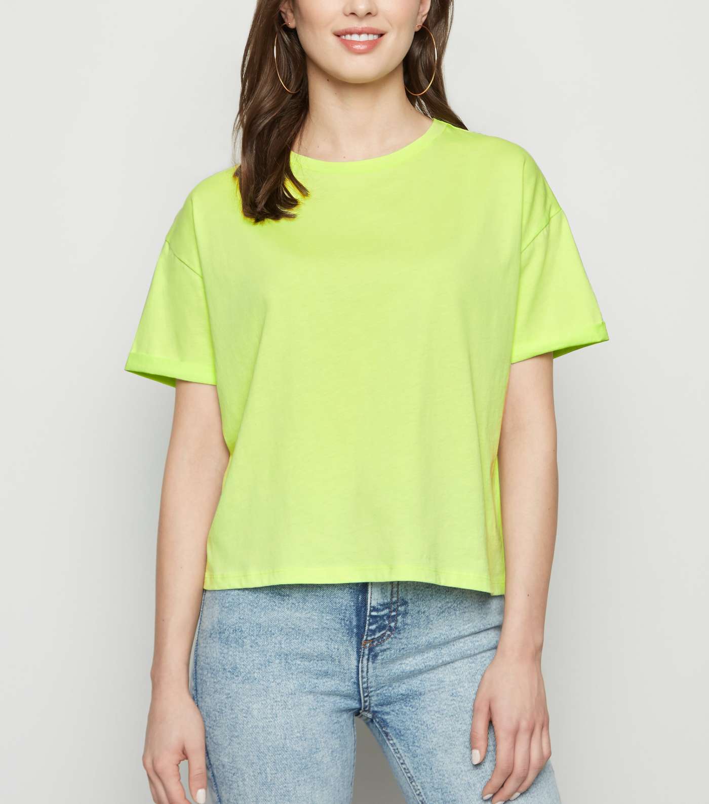 Light Green Boxy Crop T-Shirt