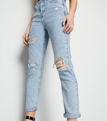 new look ripped mom jeans