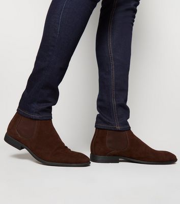 Bottes discount suedine marron