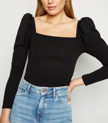 Square Neck Puff Sleeve Top 