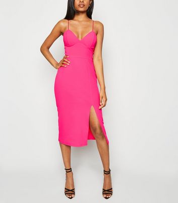 new look neon dress