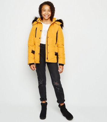 girls winter coats new look