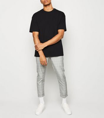 Selected Homme oversized t-shirt in heavy cotton black - BLACK