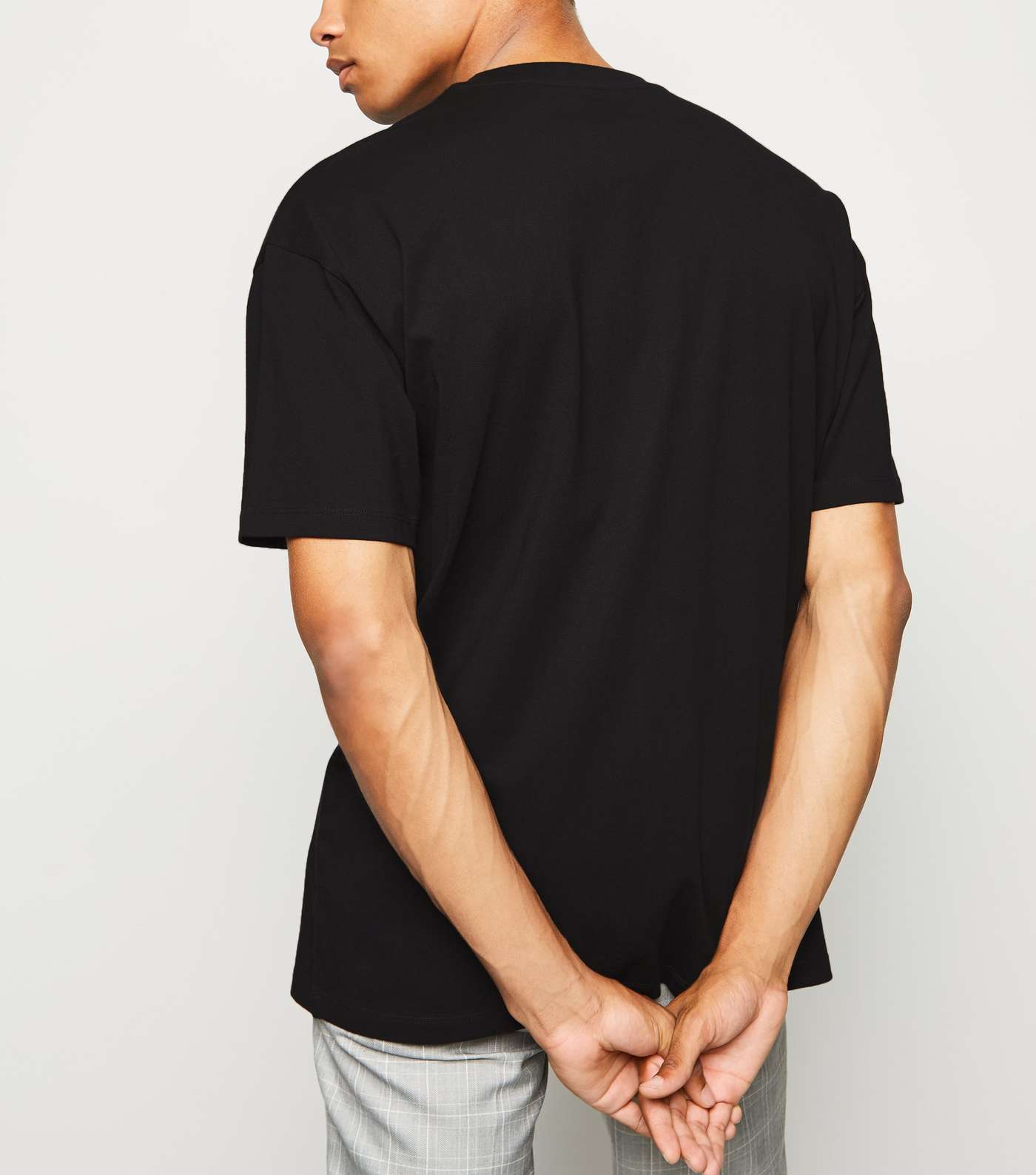Black Oversized Heavy Cotton T-Shirt Image 3