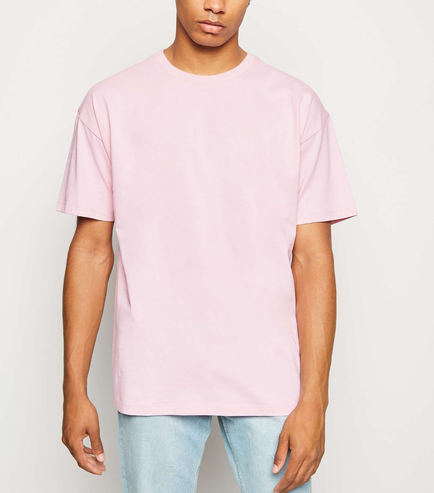 Pale Pink Oversized Cotton T-Shirt