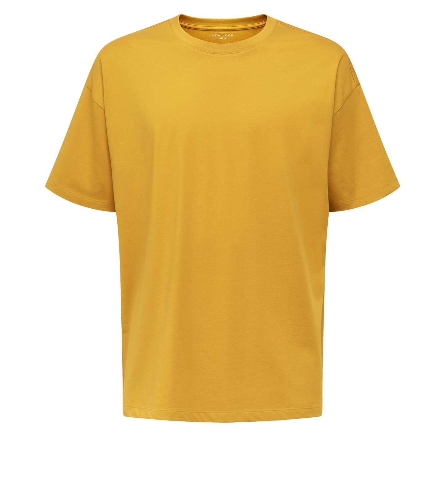 Yellow Oversized Heavy Cotton T-Shirt Image 4