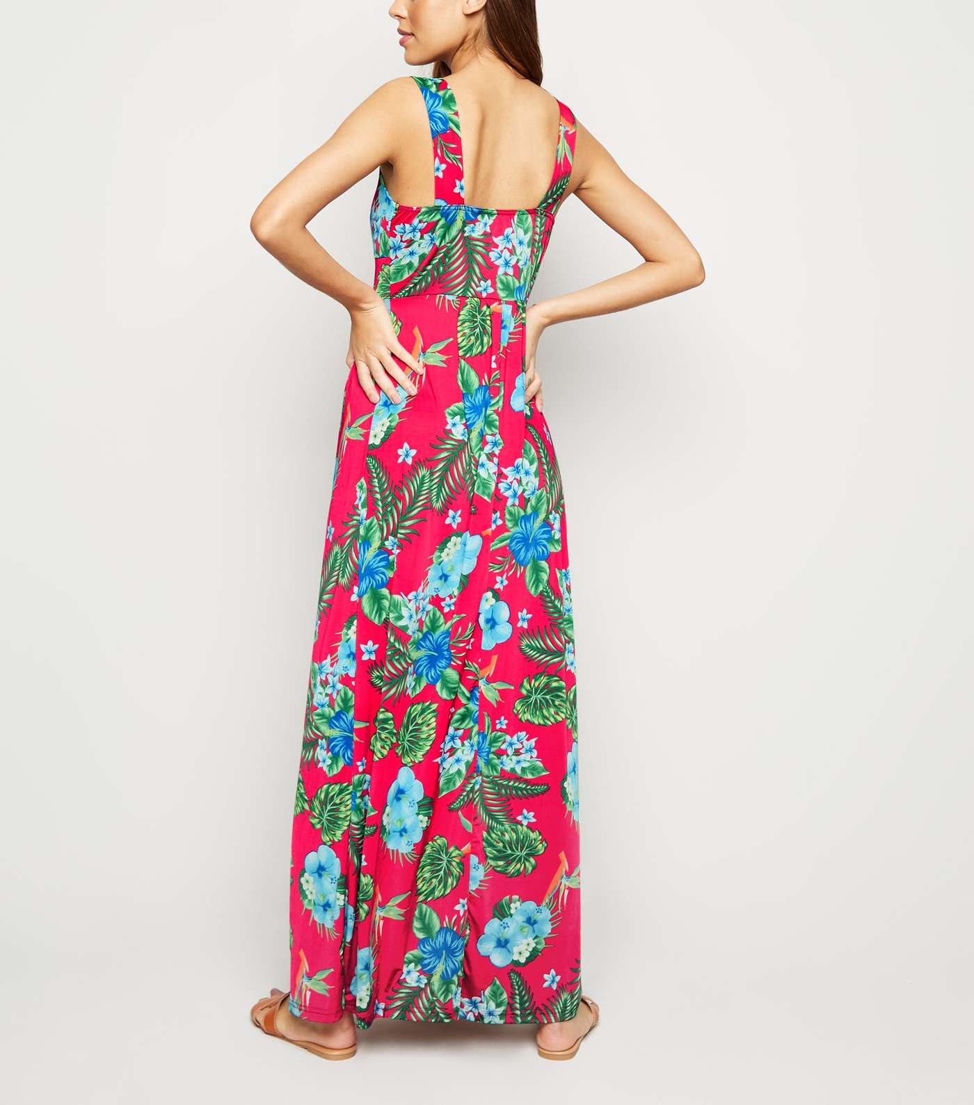 Mela Pink Floral Maxi Dress Image 2