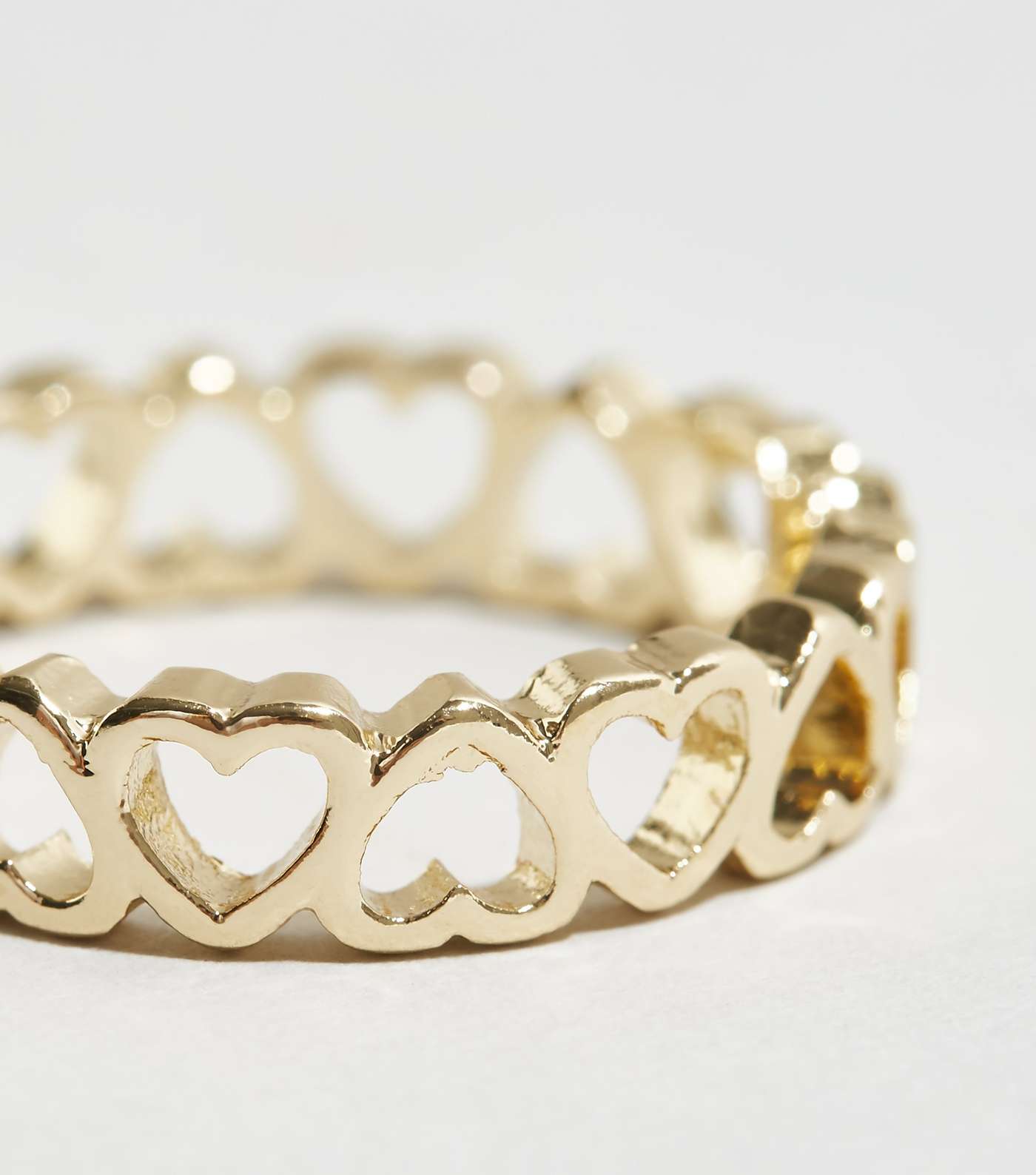 Gold Heart Link Ring  Image 2