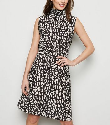 cameo rose leopard print dress