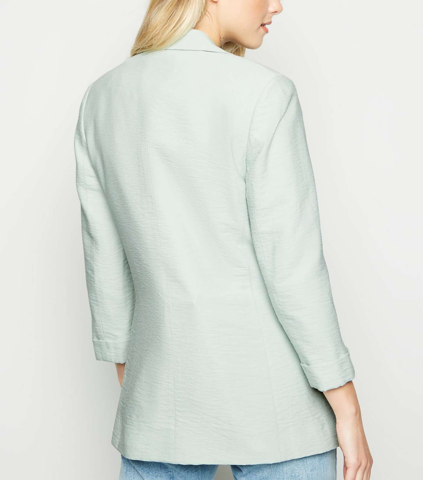 Mint Green Long Sleeve Blazer Image 5