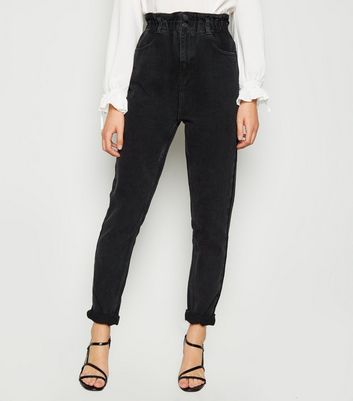 new look black mom jeans
