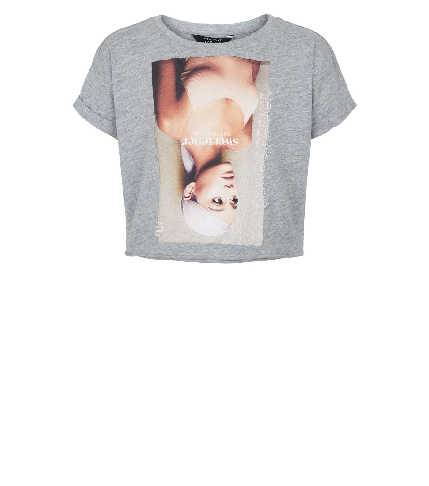 Girls Grey Ariana Grande Sweetener Album T-Shirt Image 4
