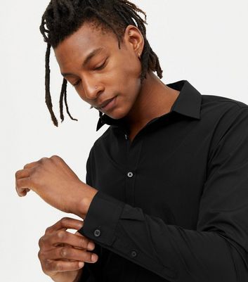 Long Sleeve Button Up Poplin Shirt 
