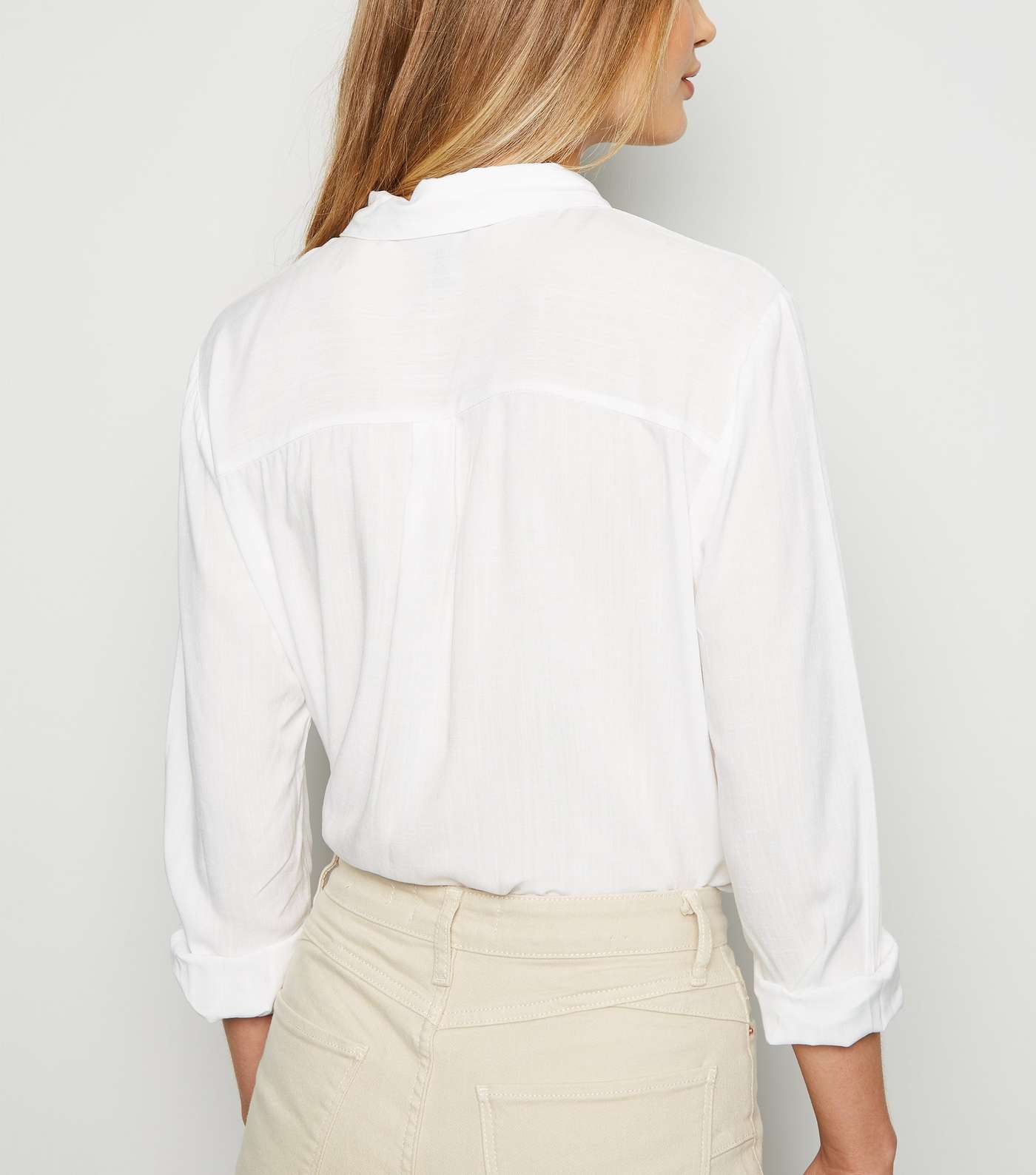 Off White Long Sleeve Shirt Image 3