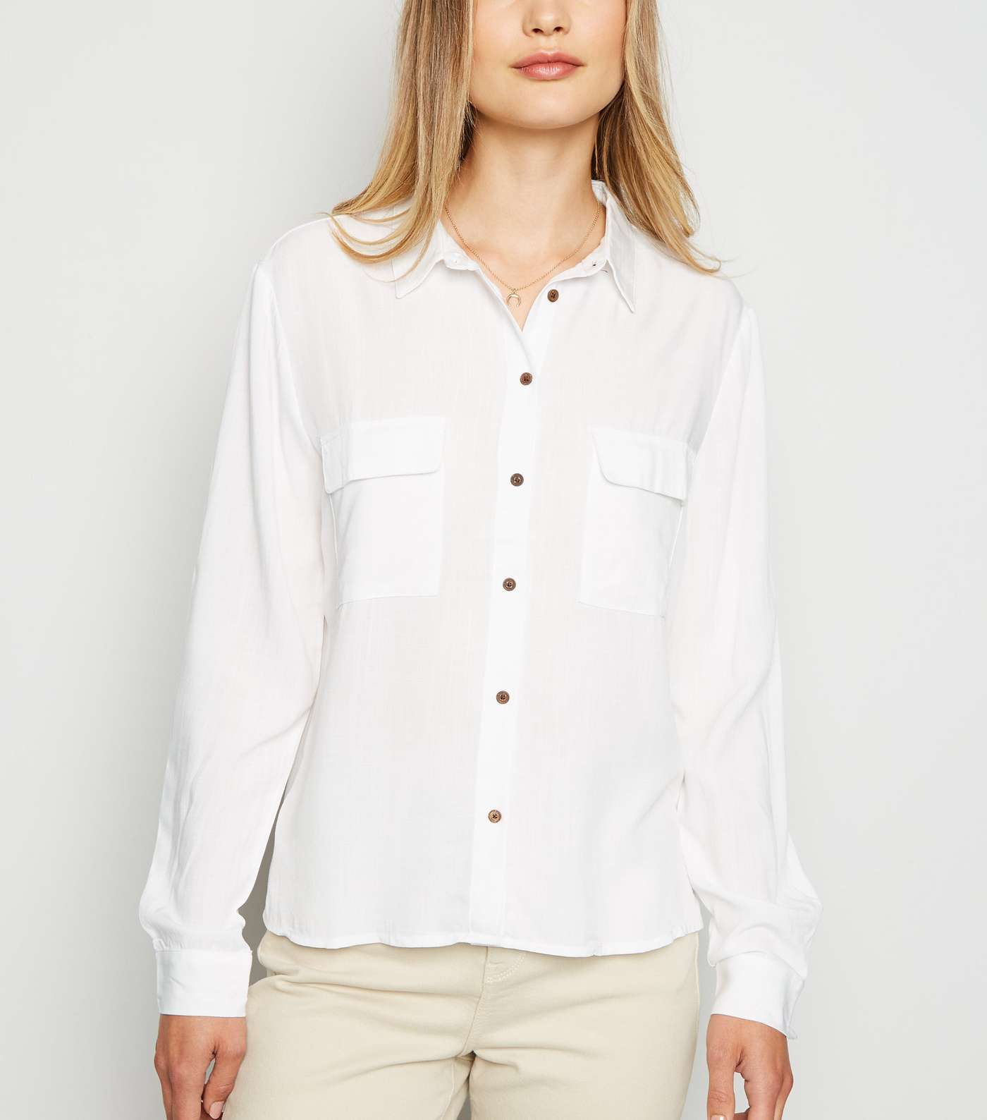 Off White Long Sleeve Shirt Image 5