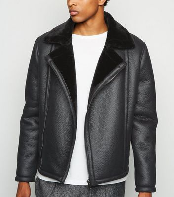 aviator jacket black mens