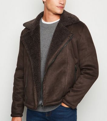 new look shearling jacket