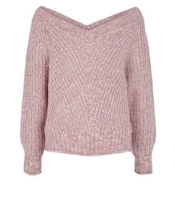 bardot pink jumper