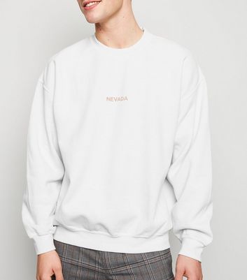 oversized slogan sweatshirt