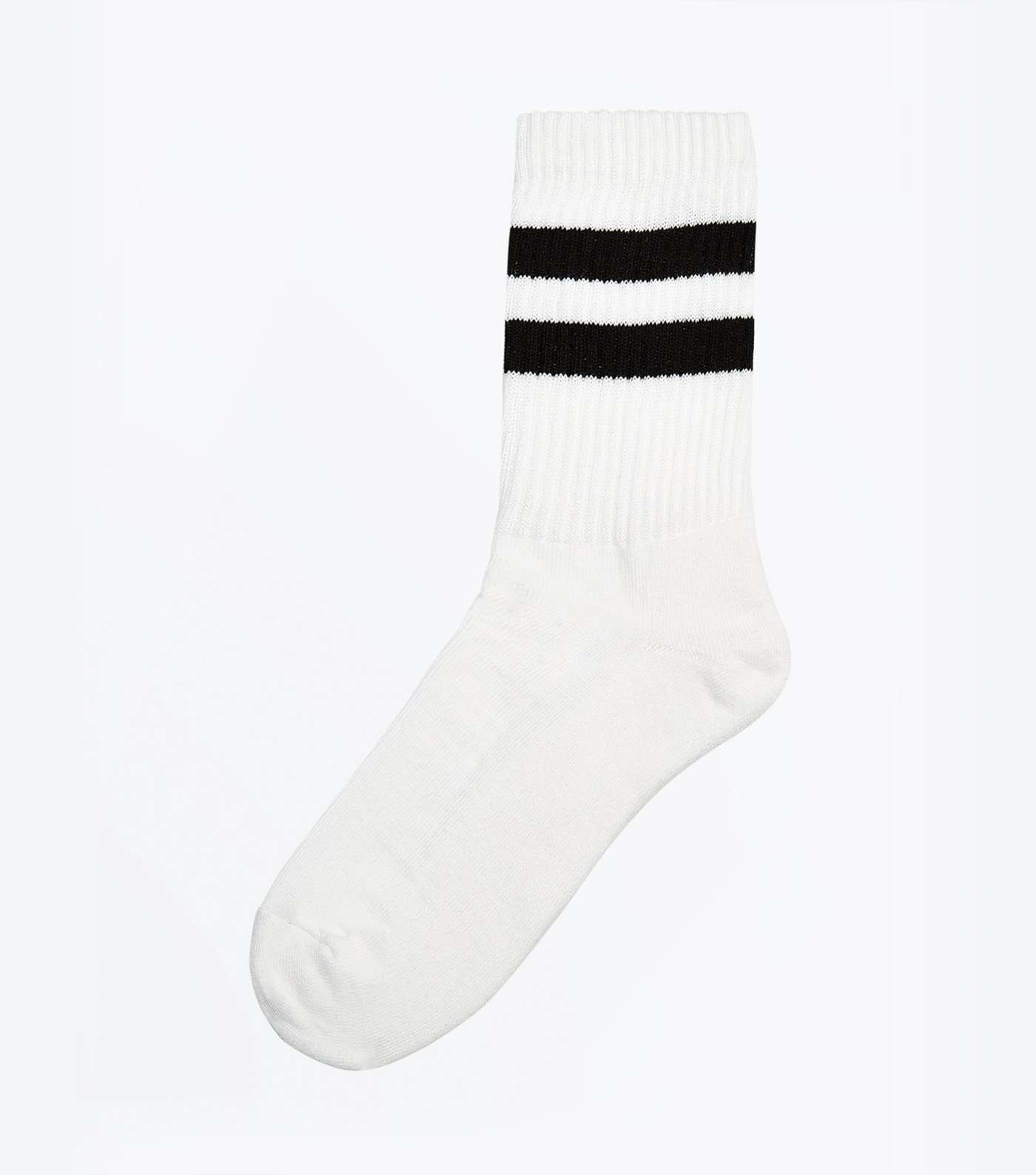White Stripe Pattern Socks
