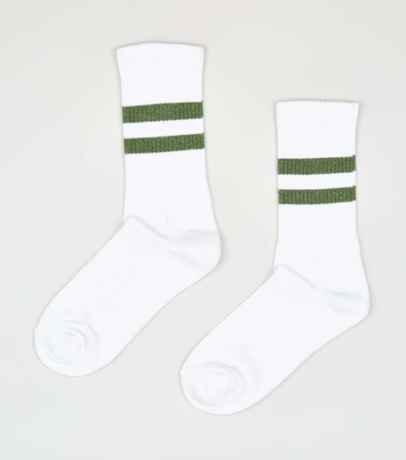 Khaki Stripe Pattern Socks