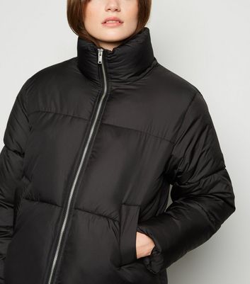 black womens puffer coats