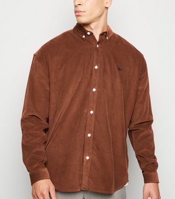 Rust Cord Moth Embroidered Oversized 