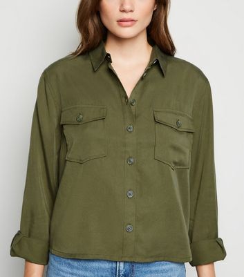 green utility shirt womens