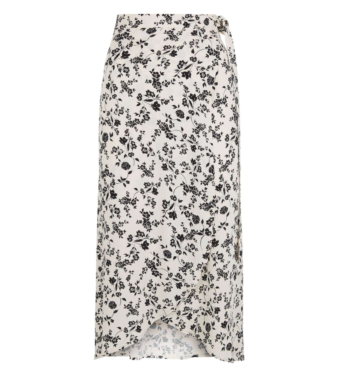 Stone Floral Wrap Midi Skirt Image 4