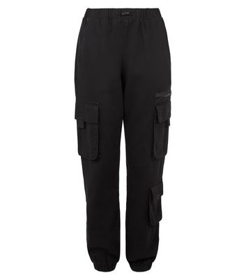 black cargo sweats