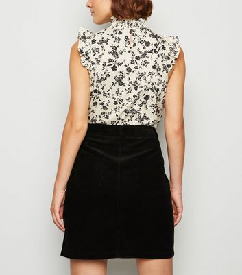 Black corduroy shop skirt tall