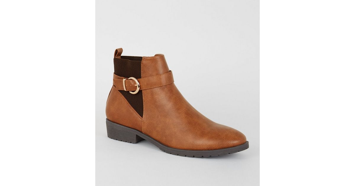 new look tan chelsea boots