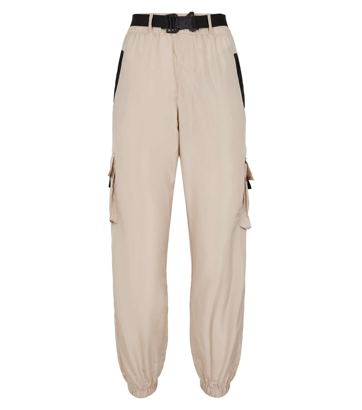 Pink Vanilla Stone Belted Utility Trousers Image 4