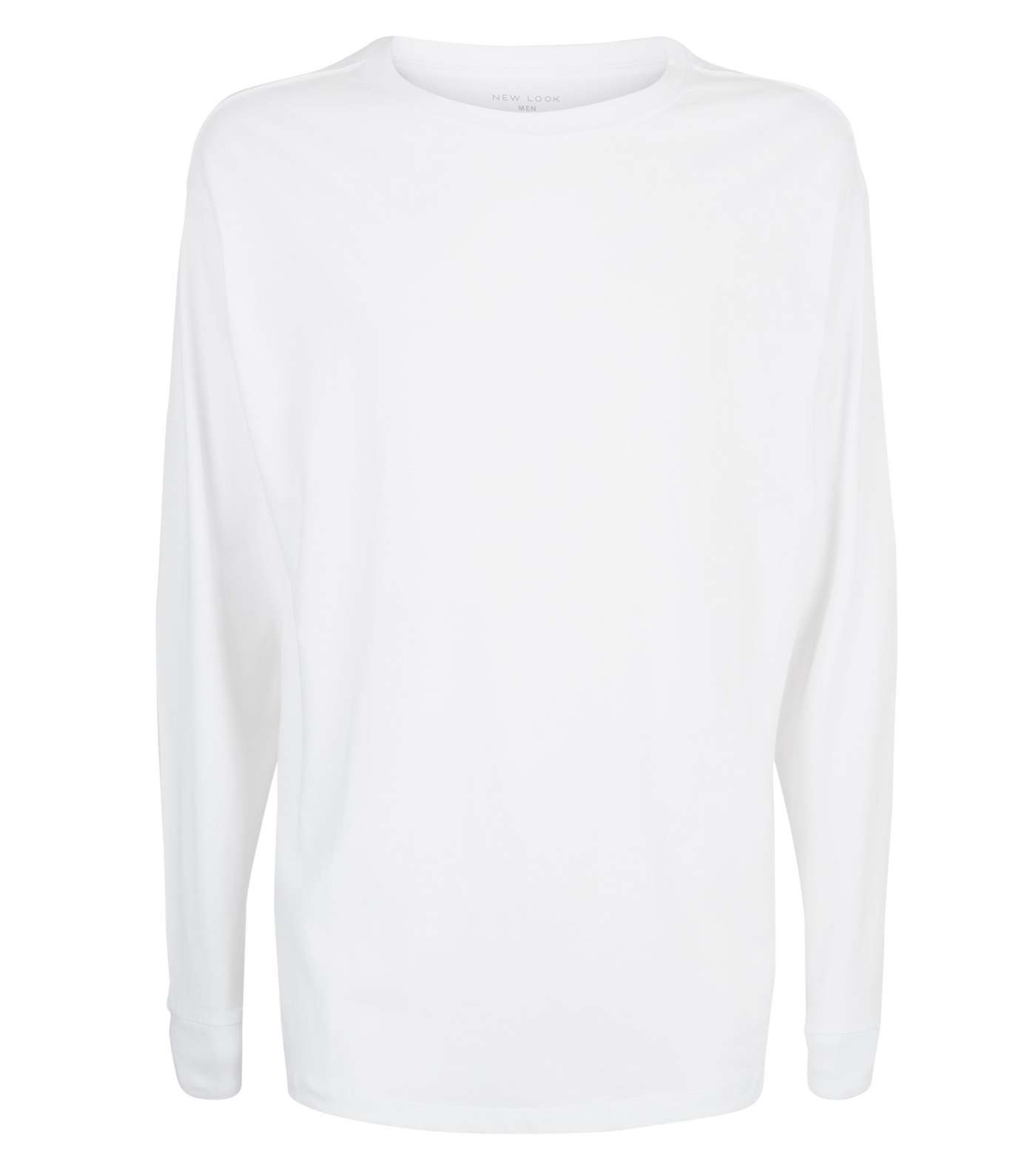 White Oversized Long Sleeve T-Shirt Image 4