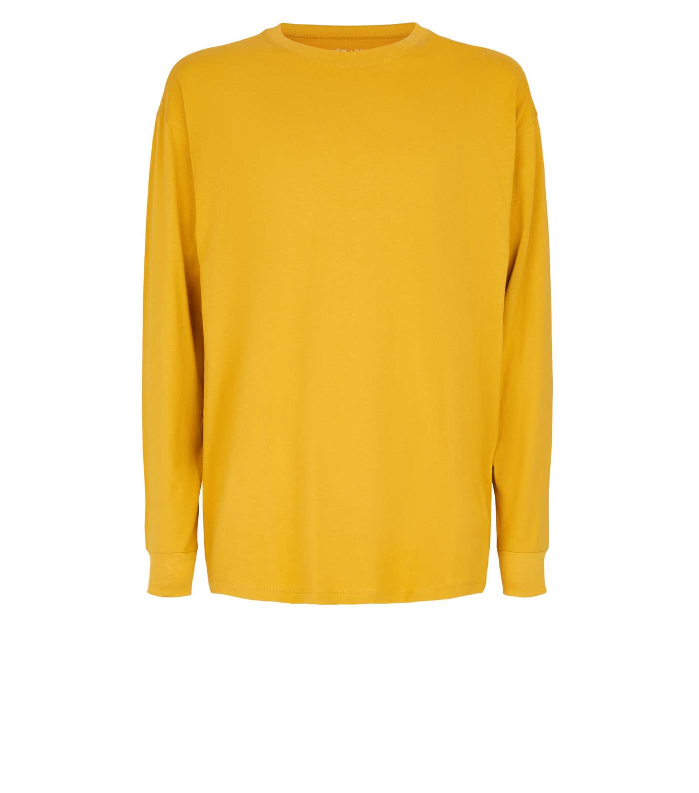 Yellow Oversized Long Sleeve T-Shirt Image 4