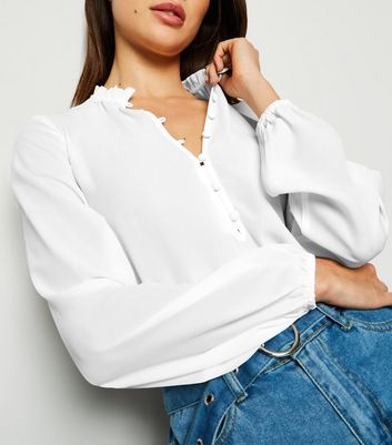 off white chiffon blouse