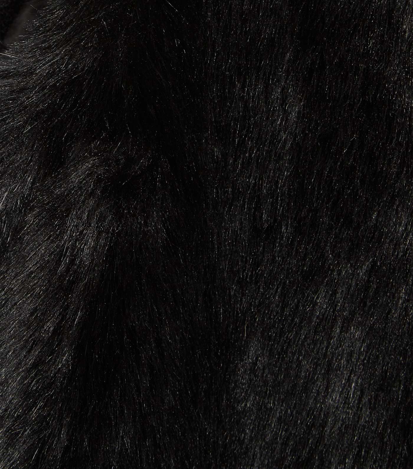 Black Faux Fur Gilet Image 6