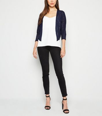 new look navy cardigan