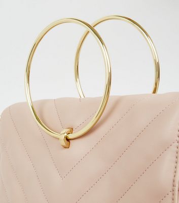 gold ring handle bag