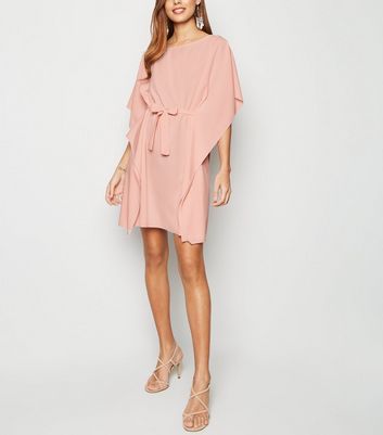 pale pink t shirt dress