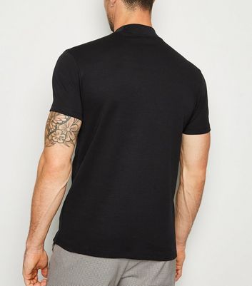 turtleneck short sleeve t shirt mens