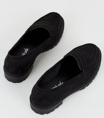 new look wide fit loafers