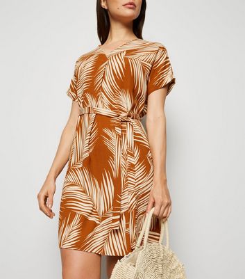 New look 2025 palm print dress