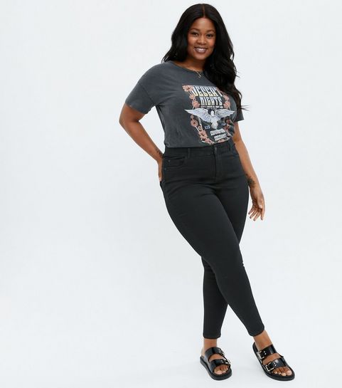 Curves - Jean skinny noir sculptant et push-up