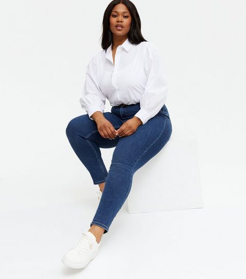 Curves - Jean skinny sculptant et galbant bleu