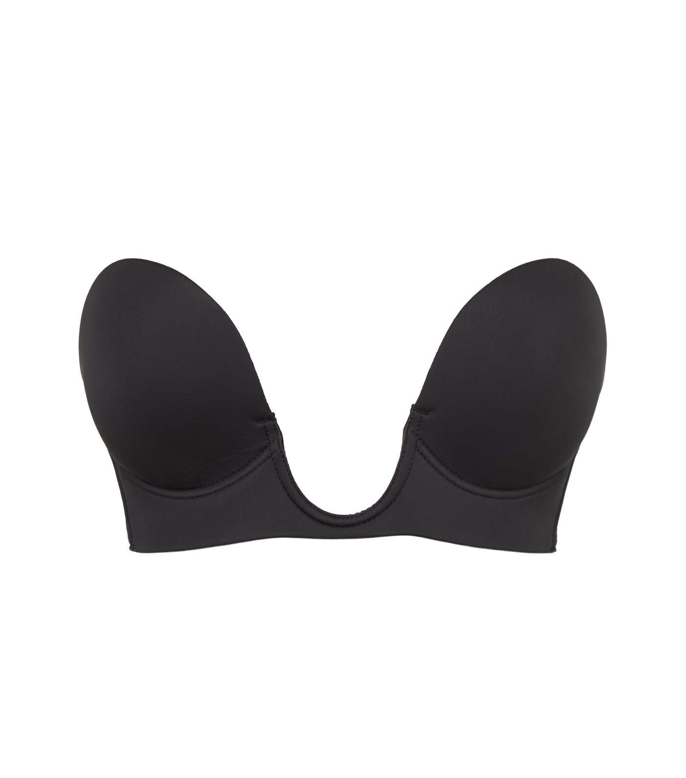 Perfection Beauty Black A Cup Plunge Stick On Bra Image 2