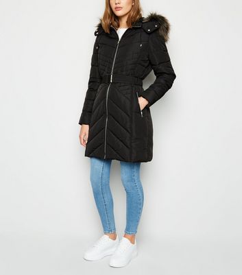 new look long puffer coat