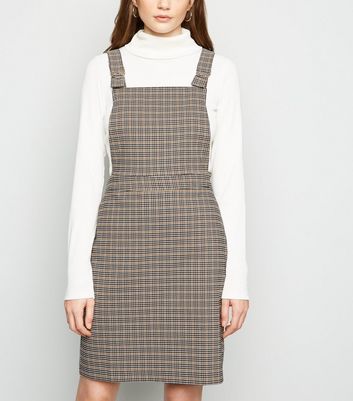 stretch pinafore dress