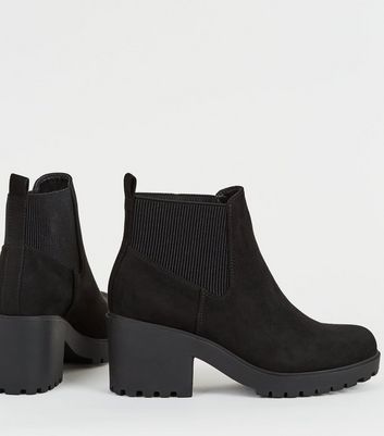 ladies chunky chelsea boots